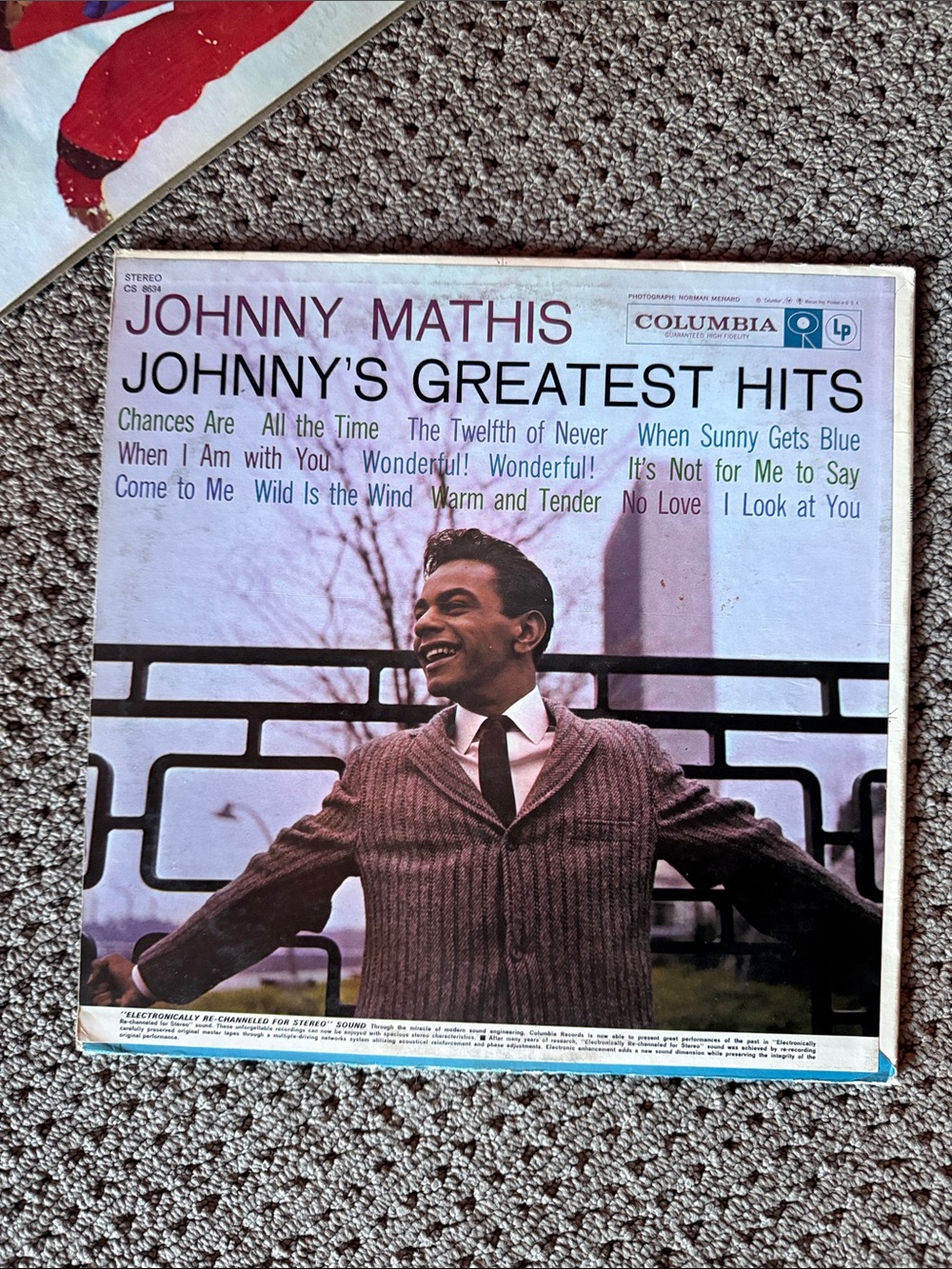 Johnny Mathis Vinyl Record Lot - Merry Christmas + Greatest Hits - Picture 7 of 9